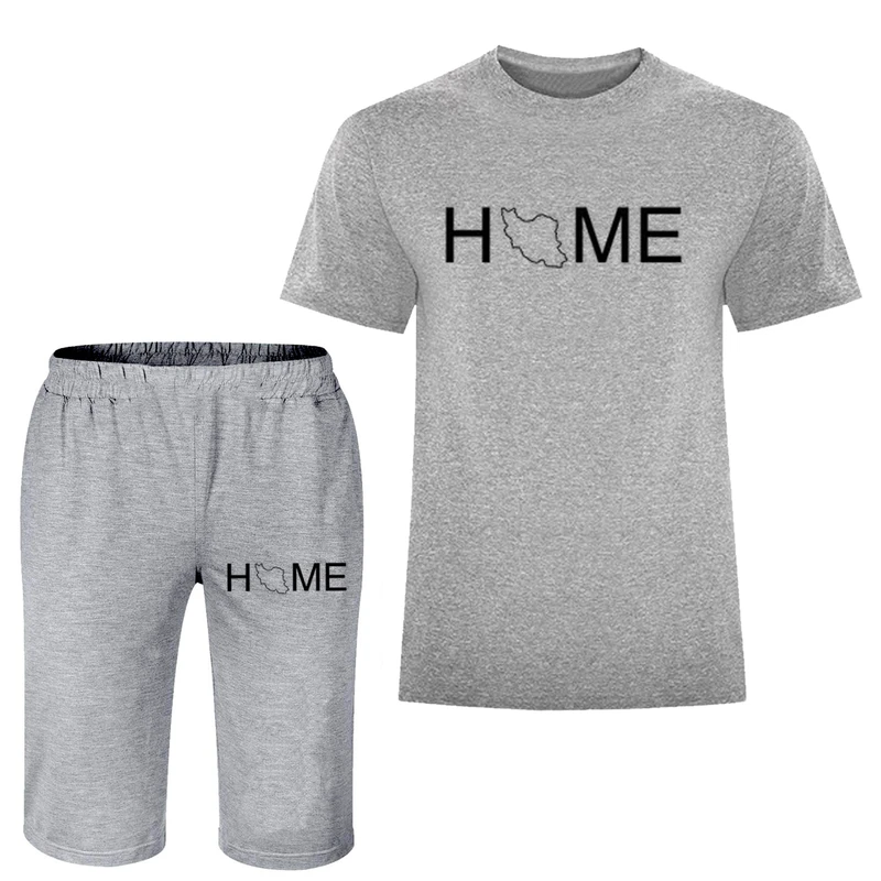 ست تی شرت و شلوارک مردانه مدل HOME